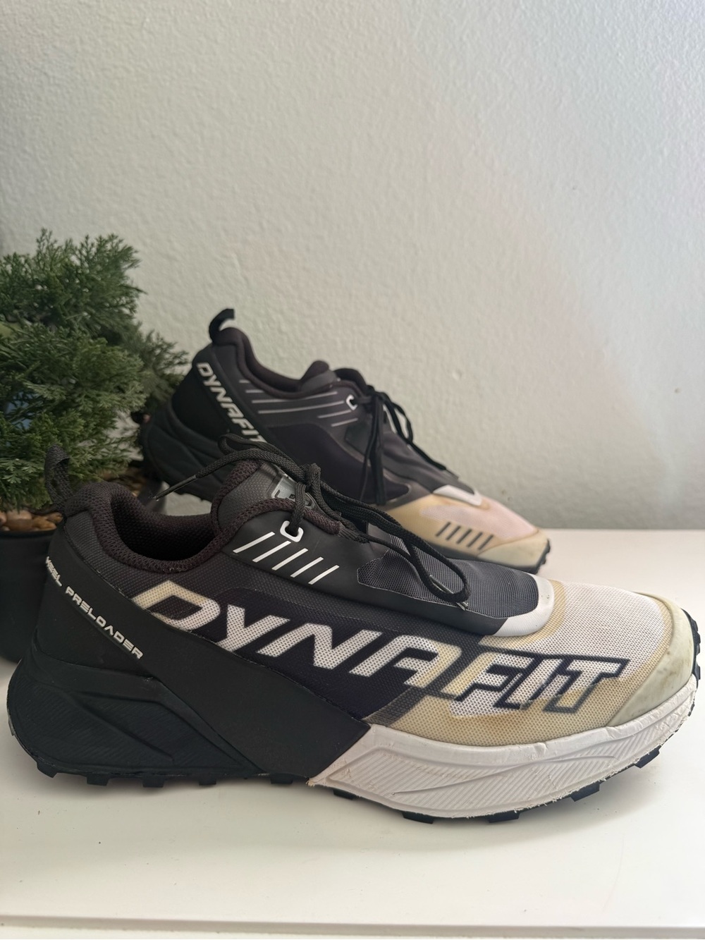 Dynafit ultra 100 Men size 11.5 Athletic Trail Shoes — Black and White